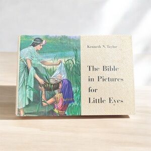 Vintage The Bible in Pictures for Little Eyes Book Religious Kenneth N Taylor